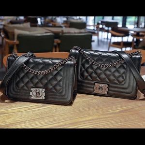 Black Quilted Handbag